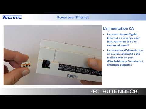 PoE V02F - Alimentation par Ethernet - Un commutateur industriel de Rutenbeck avec PoE