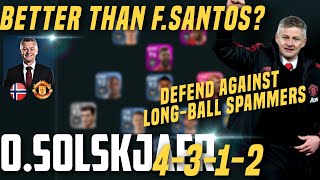 OLE SOLSKJAER[4-3-1-2]•BEST DEFENSIVE MANAGER•BETTER THAN F.SANTOS•WIN ALL ONLINE MATCHES•PES 20