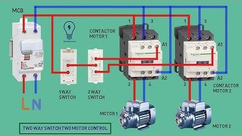 two way switch two motor control | SRA Electrical