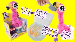 Pooping Gotta Go Flamingo Real Live Pets Unboxing