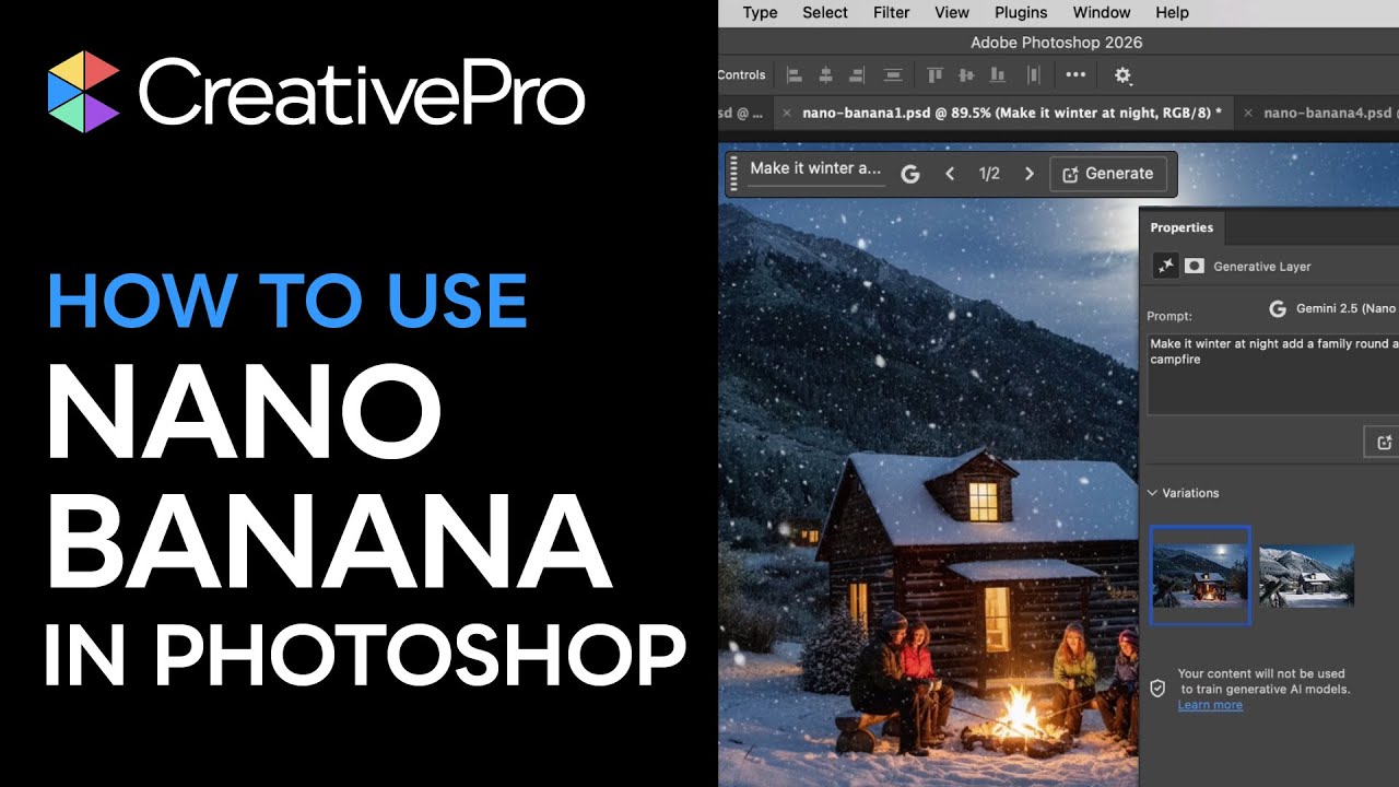Photoshop: How to Use Nano Banana for Image Generation and Edits