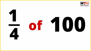 14 Of 100 Is Equal To  Onefourth Of 100