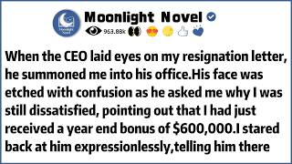 When the CEO laid eyes on my resignation letter,he summoned me into his office.His face was etched