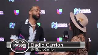 Eladio Carrión en Premios Juventud por primera vez