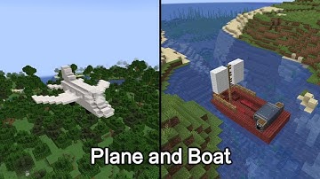 Minecraft Create Mod - Plane and Boat (Using Cart Assembler)
