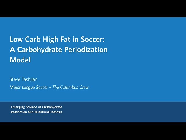 Steve Tashjian - Low Carb High Fat in Soccer: A Carbohydrate Periodization Model