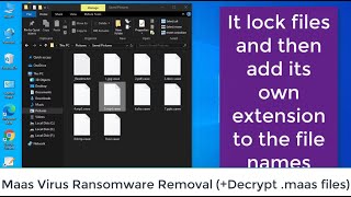 .Maas File Virus : Remove Maas Ransomware + 100% Decrypt .Maas Files