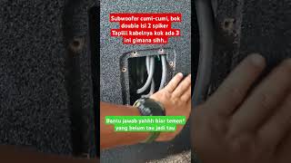 Subwoofer Terbaru Cumicumi