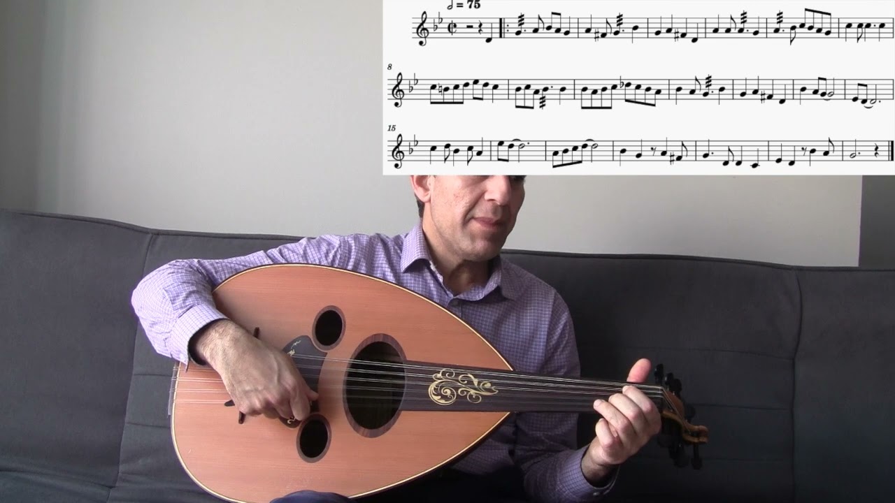 تعلم عزف انت معاي محمد عبده