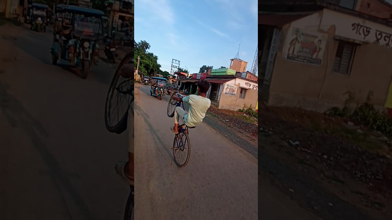 Cycle stunt Public Reaction Wow😱😱