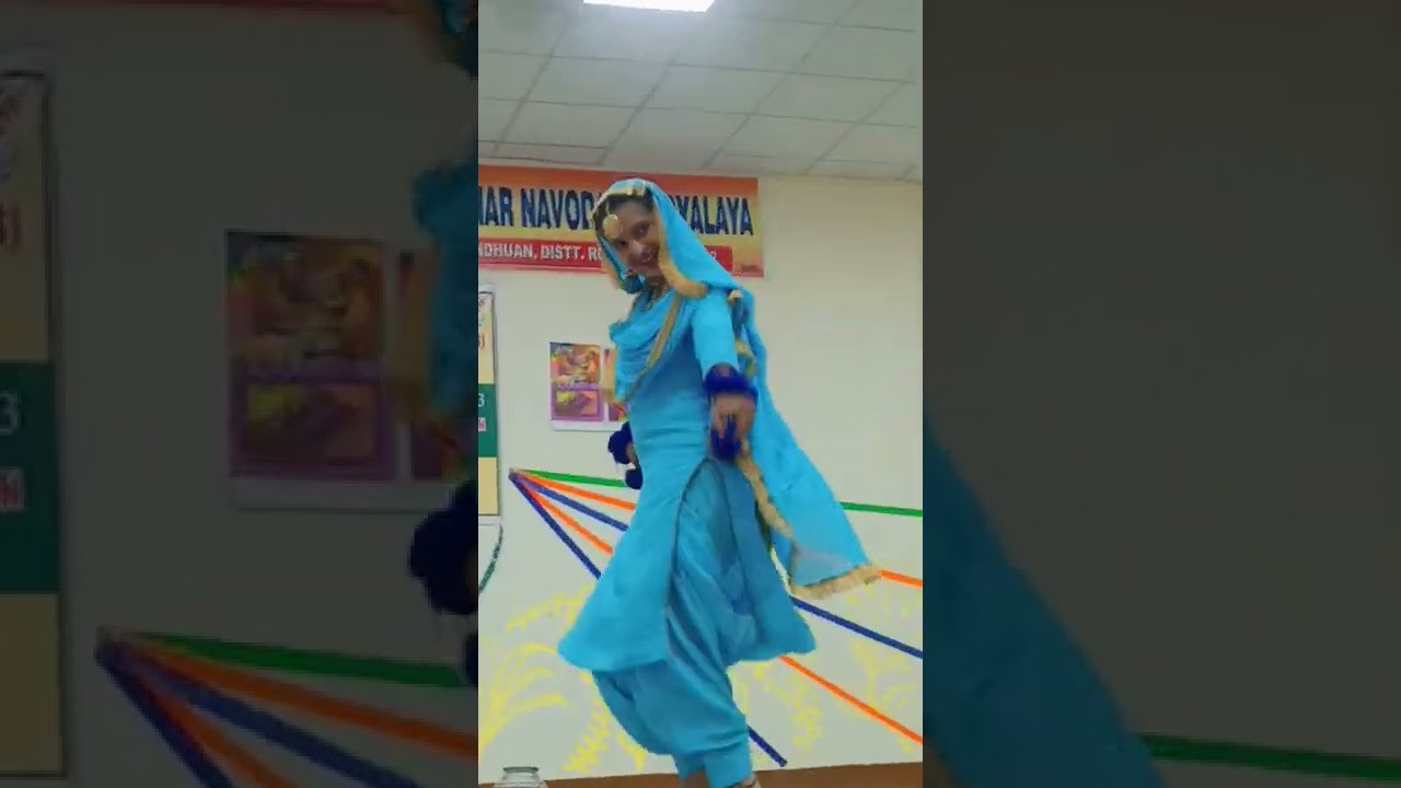 Rupinder Kaur From JNV SANGRUR 2nd Position in Kala Utsav (Folk Dance)  Cluster Level At JNV ROPAR.