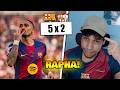 O JOGO DO RAPHINHA! - Barcelona 5 x 1 Sevilla