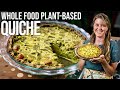 Protein packed plantbased vegetable breakfast quiche