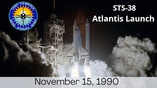 STS-38 Space Shuttle Atlantis Countdown to Launch and Replays - Video Enhanced