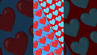 red things versus blue things