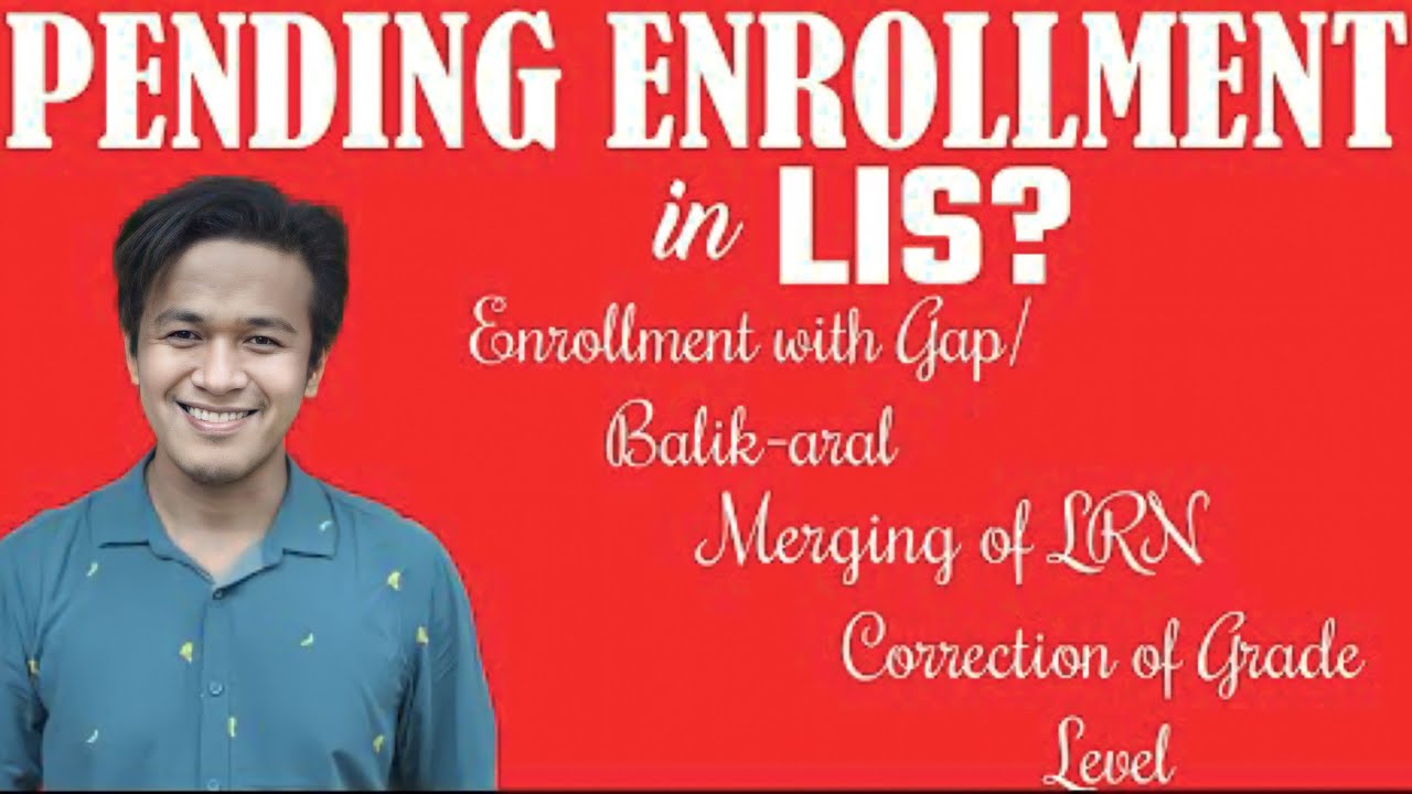 Pending Enrollment In LIS SOLVED Paano Magpa aaprove Ng Pending pending-enrollment-in-lis-solved-paano-magpa-aaprove-ng-pending