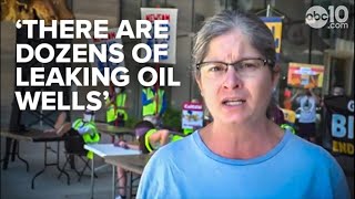 Bakersfield residents protest California Conservation over leaking oil wells