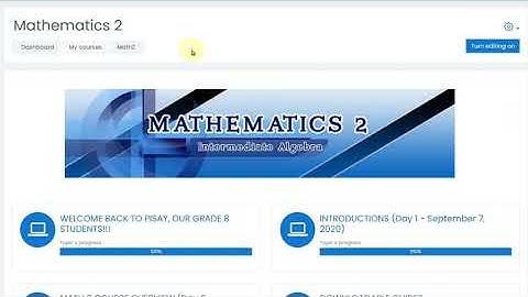 Changing Course Format - MOODLE