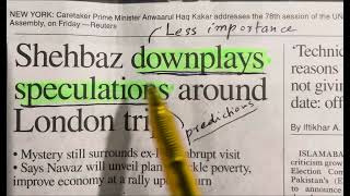 Celebrity Dawn Newspaper | Reading Skills | Watch and Share Wealth
