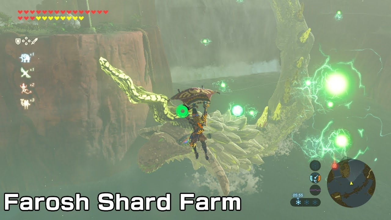 How to farm Farosh shards Breath Of The Wild.