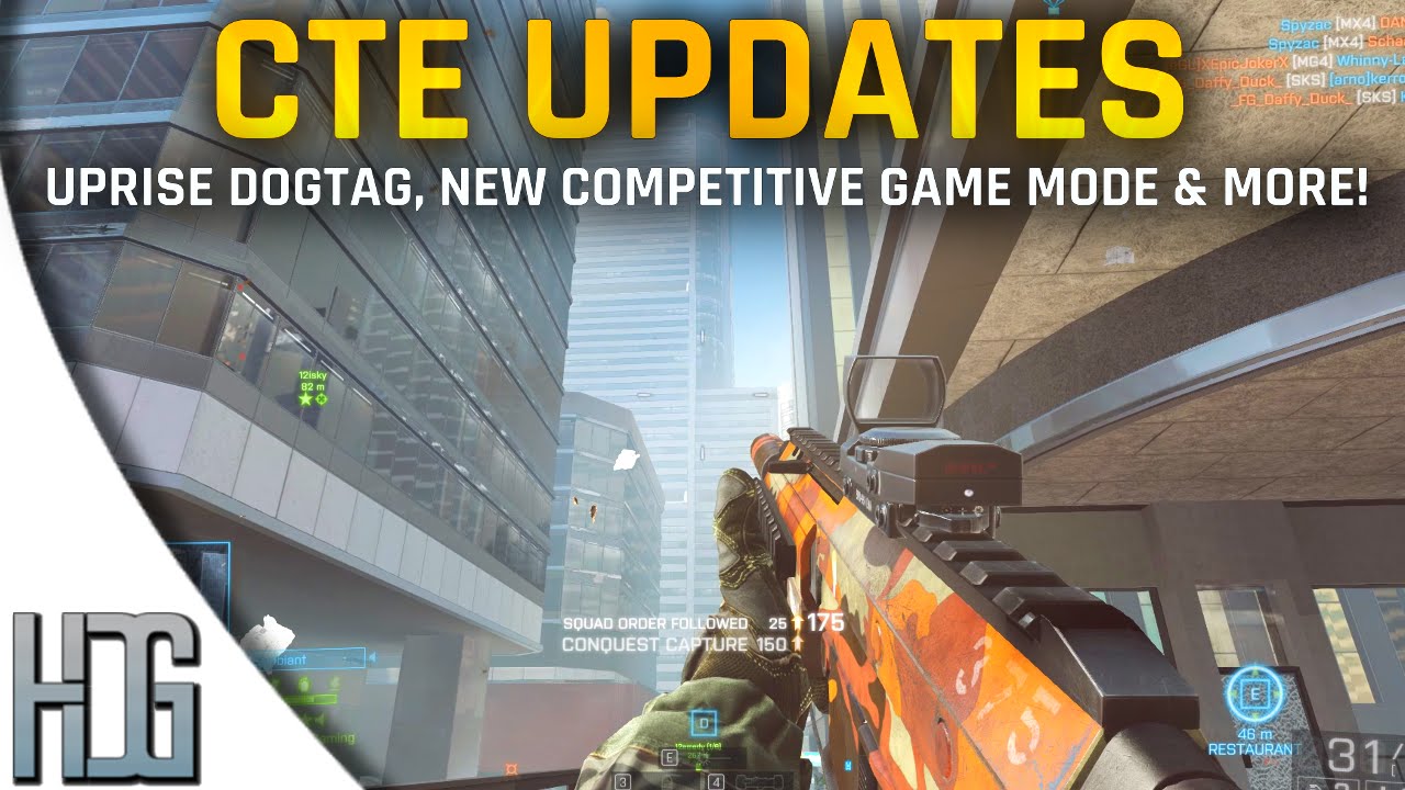 UPRISE Dog Tag, New Competitive Game Mode & More - CTE Updates - Battlefield 4 (BF4)