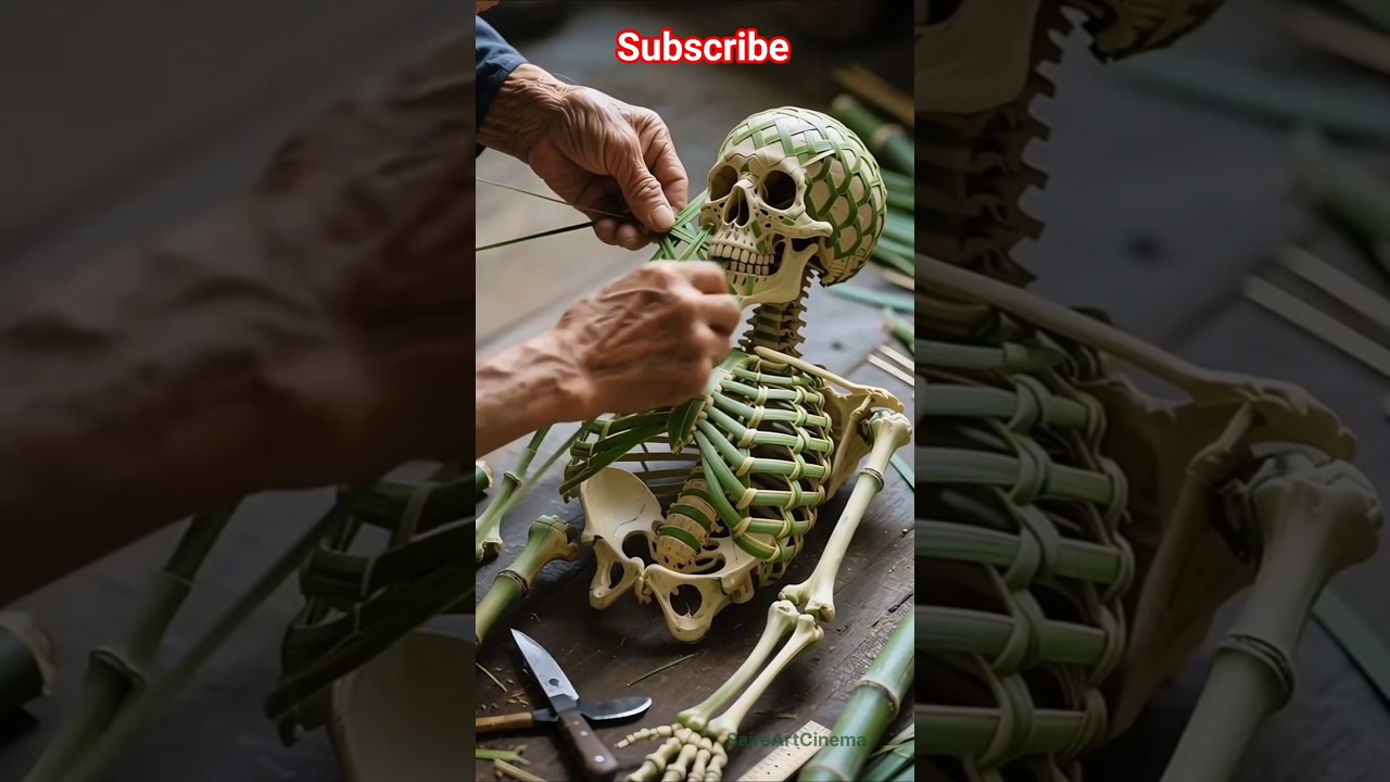 💀Skeleton made from bamboo😮 