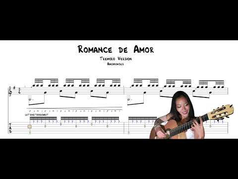 Romance de Amor Tremolo (Spanish Romance Tremolo) Guitar Tab