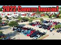 HUGE 2022 Corvette INVASION Show with 100&#39;s of Vettes! C1-C8