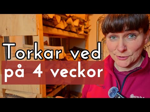 Torkar ved på