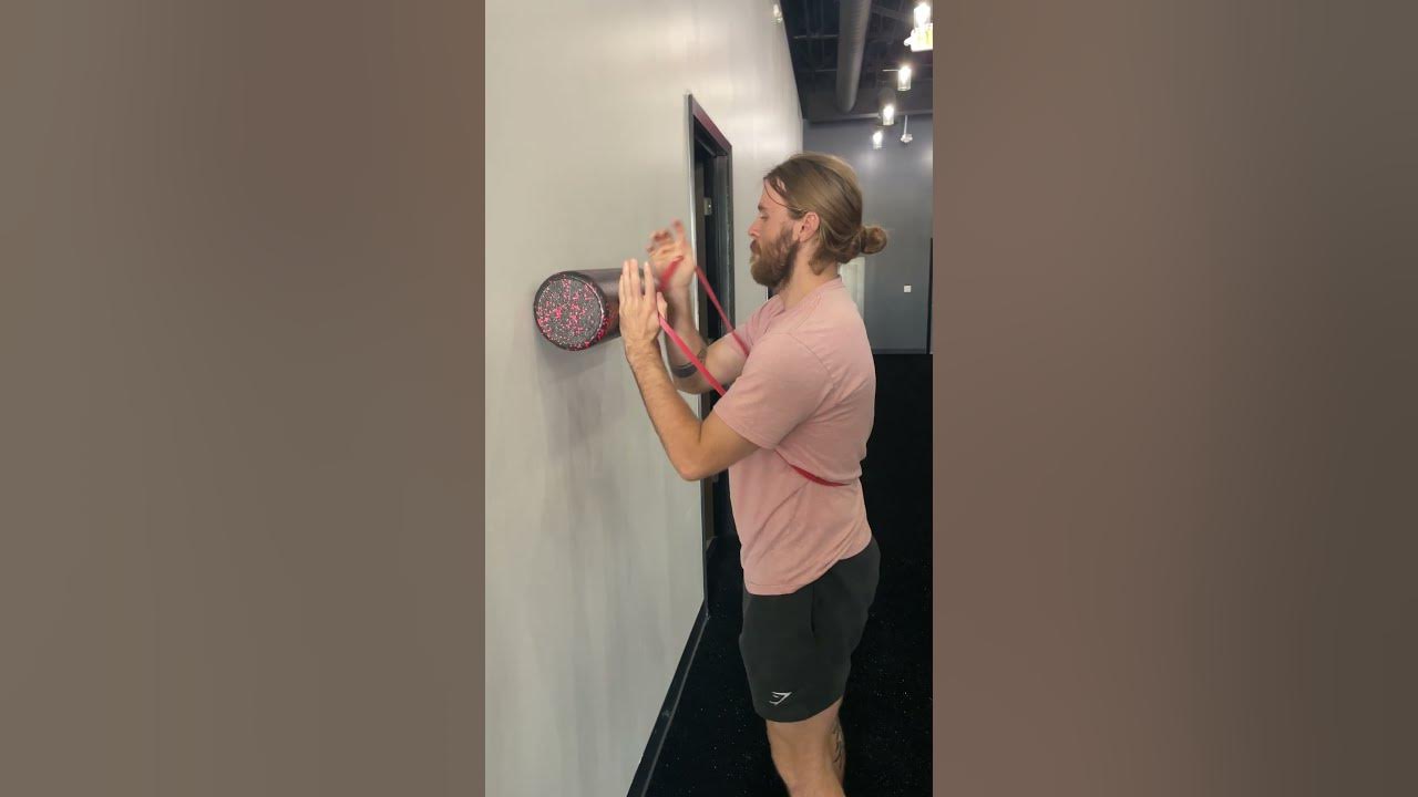 Banded serratus wall slide youtube