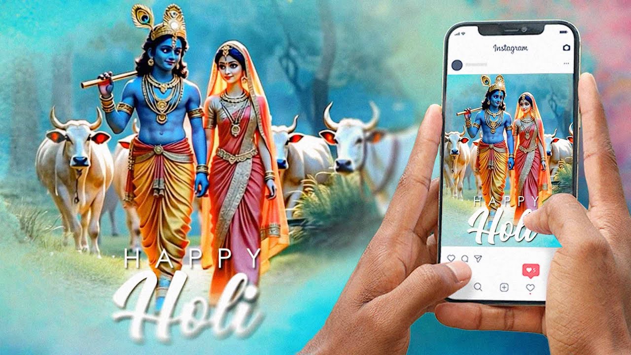 Happy Holi Motion Graphics 2025 | Royalty Free No Copy Right