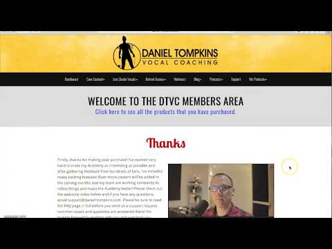 What to expect from (DTVC) Daniel Tompkins Vocal Coaching - Video Tour