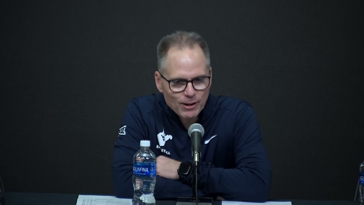 Женская баскетбольная команда WVU Марк Келлогг, послематчевая пресс-конференция команды Iowa Stat...