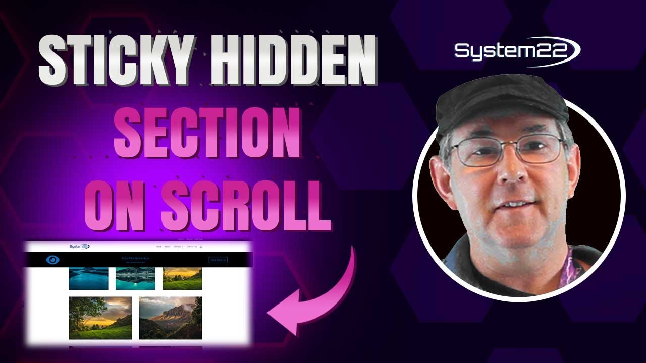 Divi Theme Sticky Hidden Section On Scroll 👍