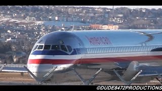 American Airlines MD-83 [N9622A] Takeoff from Calgary ᴴᴰ