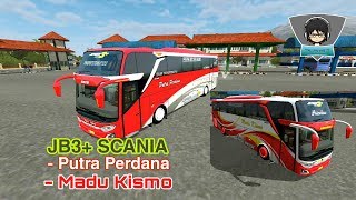 Review Mod Bussid Update - JB3+SCANIA DOP Livery Madu Kismo dan Putra Perdana screenshot 1
