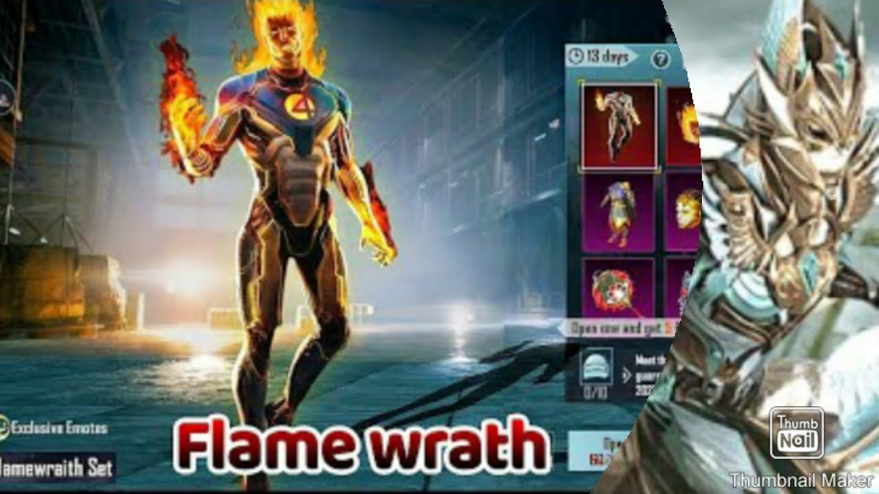 BGMI NEW FLAME WRATH SET COMING SOON || BGMI NEW UPCOMMING CREATE ||