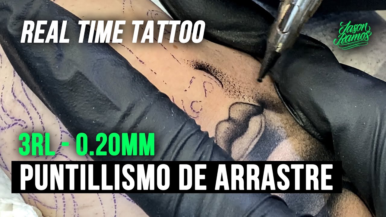 Puntillismo de Arrastre Estatua Tatuaje // Dot Shading TATTOO Hand // Whip Shading #yo3rl