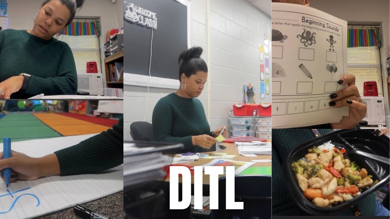 Prepping for a Substitute || DITL of a Kindergarten Teacher - YouTube