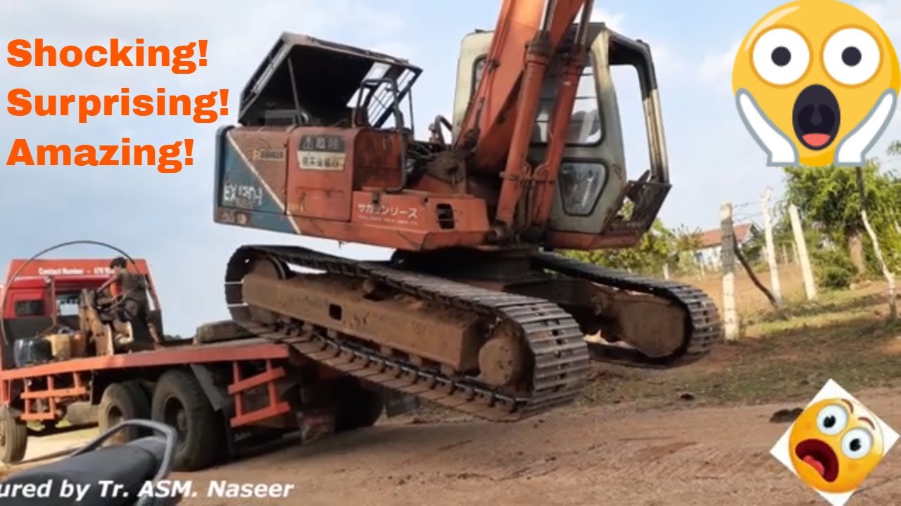 Socking Transport of Crawler Excavator Stunning Backhoe drivers How