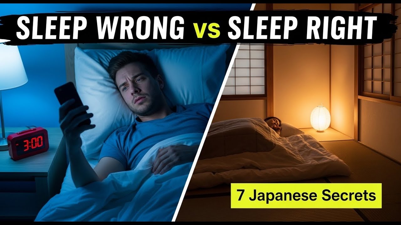 Japanesse Sleep Method How to Sleep better | Japanese Technique | How to Sleep LESS hours and ...