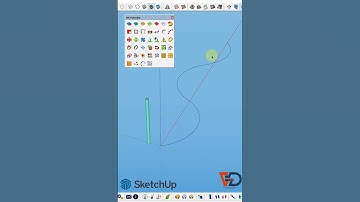 Chia đều đối tượng theo đường cong trong sketchup bằng plugin JHS Powerbar  #huongdansketchup