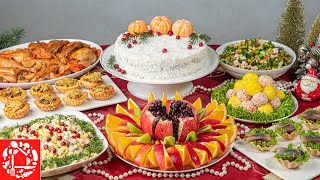 Бюджетное Меню на Новый год 2023! Готовлю 8 блюд на Праздничный стол: Салаты, Закуски, Торт и Мясо