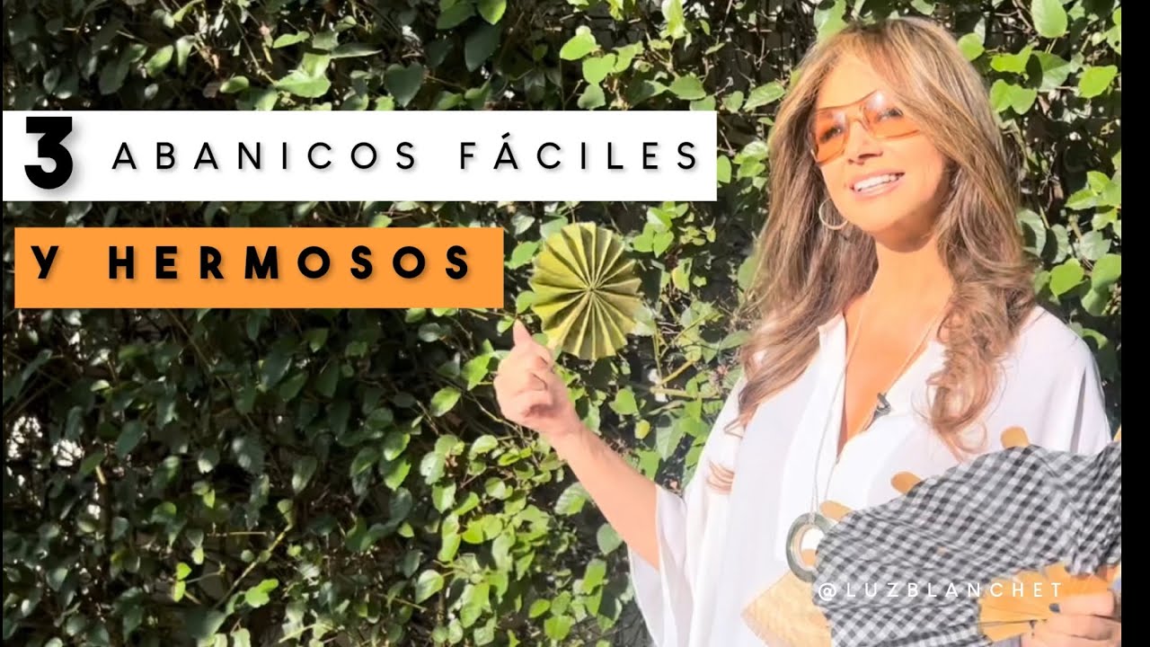 Cómo HACER ABANICOS fáciles y prácticos  / COLLAR de abanico / Luz Blanchet
