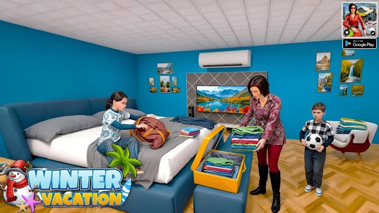 Family Simulator Winter Vocation – Android Gameplay (Part 4)