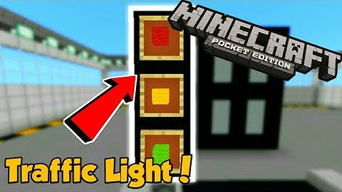 Minecraft PE | How To Make a Working Traffic Light! | Command Block creation