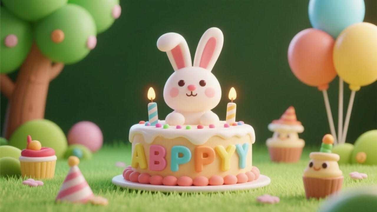 Bunny’s Birthday Alphabet Cake | ABC Nursery Rhymes & Kids Songs 🐰🎂