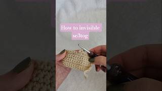 How to make an invisible sc3tog (single crochet three together). #crochetting #crochetstitch