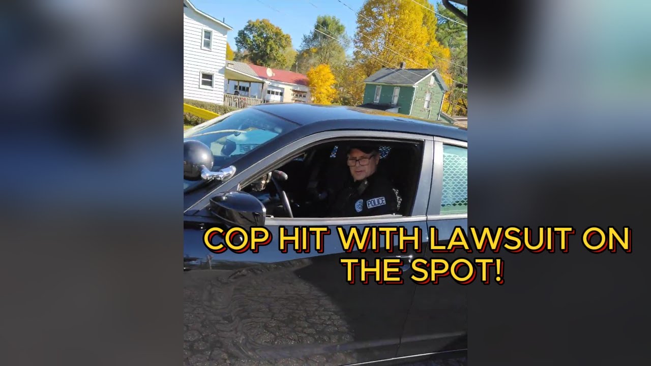 Boss-Level Serve Leaves Cop Speechless!