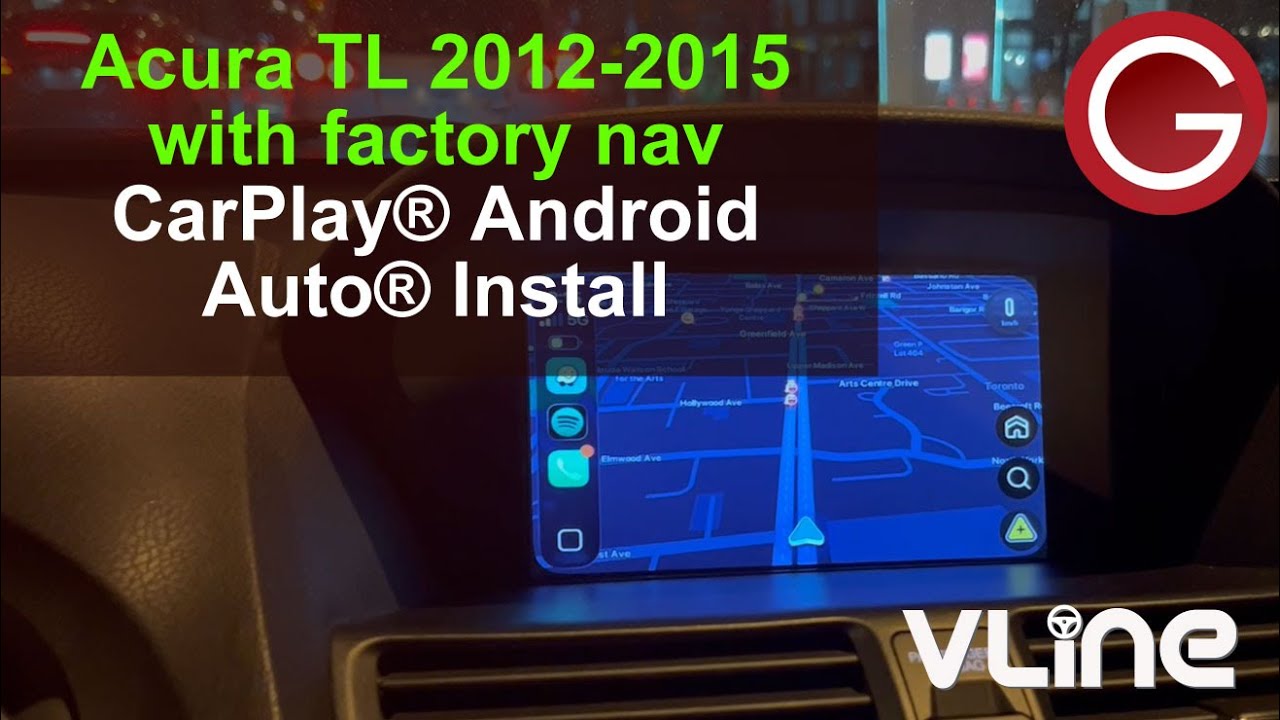 How to install wireless CarPlay Android Auto in Acura TL 2012 2013 2014 2015 | GROM VLine VL2 HON2V